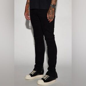 Men's Black Stacked Jeans - Sz 32